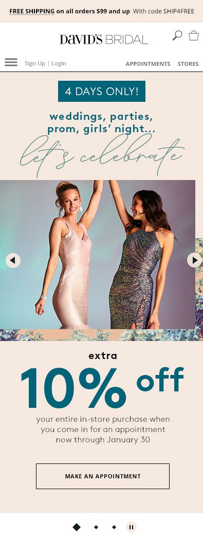 Sale Homepage Mobile