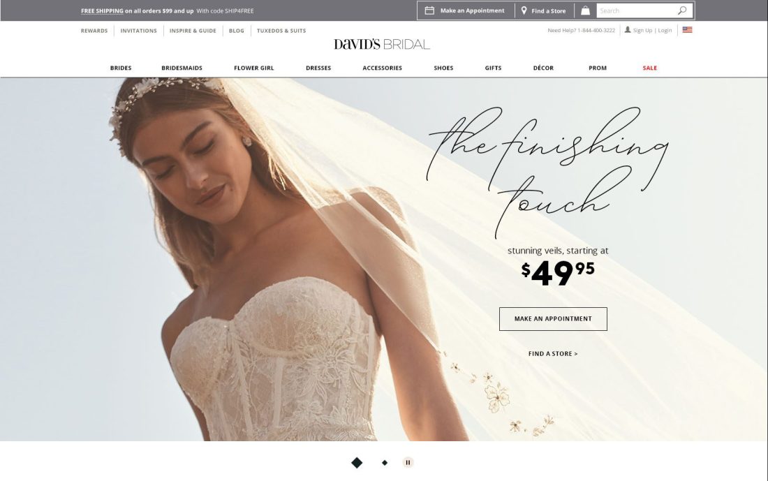 Sale Homepage Veils Desktop